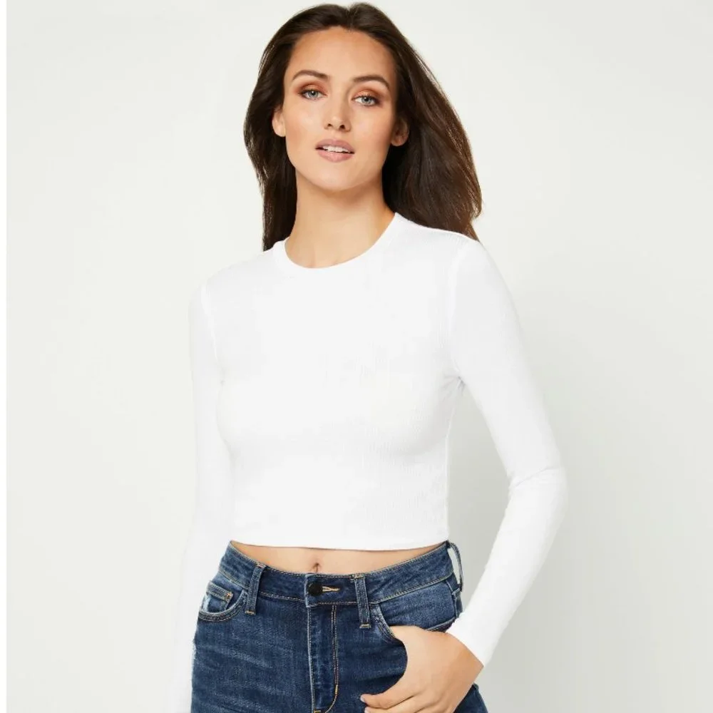 BCBGeneration White Long Sleeve Shirt | Size Small | NWT